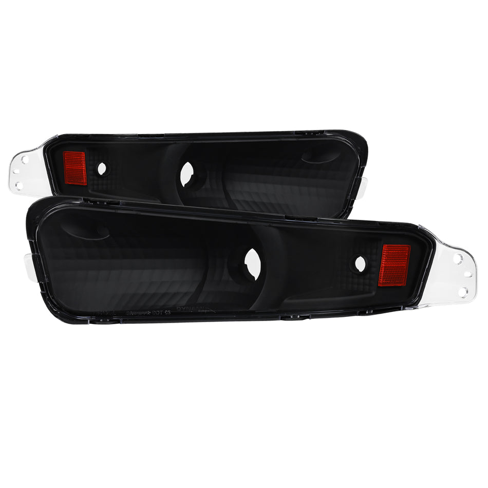 2005-2009 Ford Mustang Turn Signal Parking Lamp (Matte Black Housing / Clear Lens)