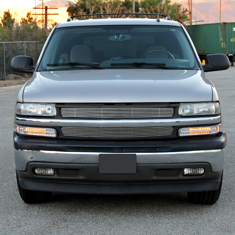 1999-2002 Chevrolet Silverado/ 2000-2006 Tahoe Suburban LED Bumper Lights (Chrome Housing/Clear Lens)