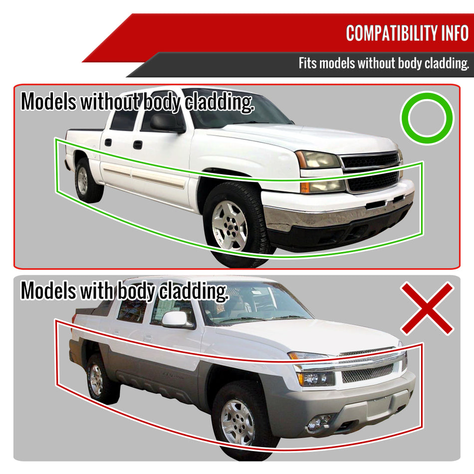 2002-2006 Chevrolet Avalanche/ 2003-2007 Silverado Factory Style Headlights w/ Bumper Lights (Chrome Housing/Smoked Lens)