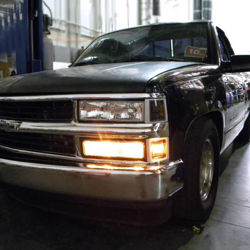 1994-1998 Chevrolet C/K Silverado/Tahoe Corner Lights (Matte Black Housing/Clear Lens)
