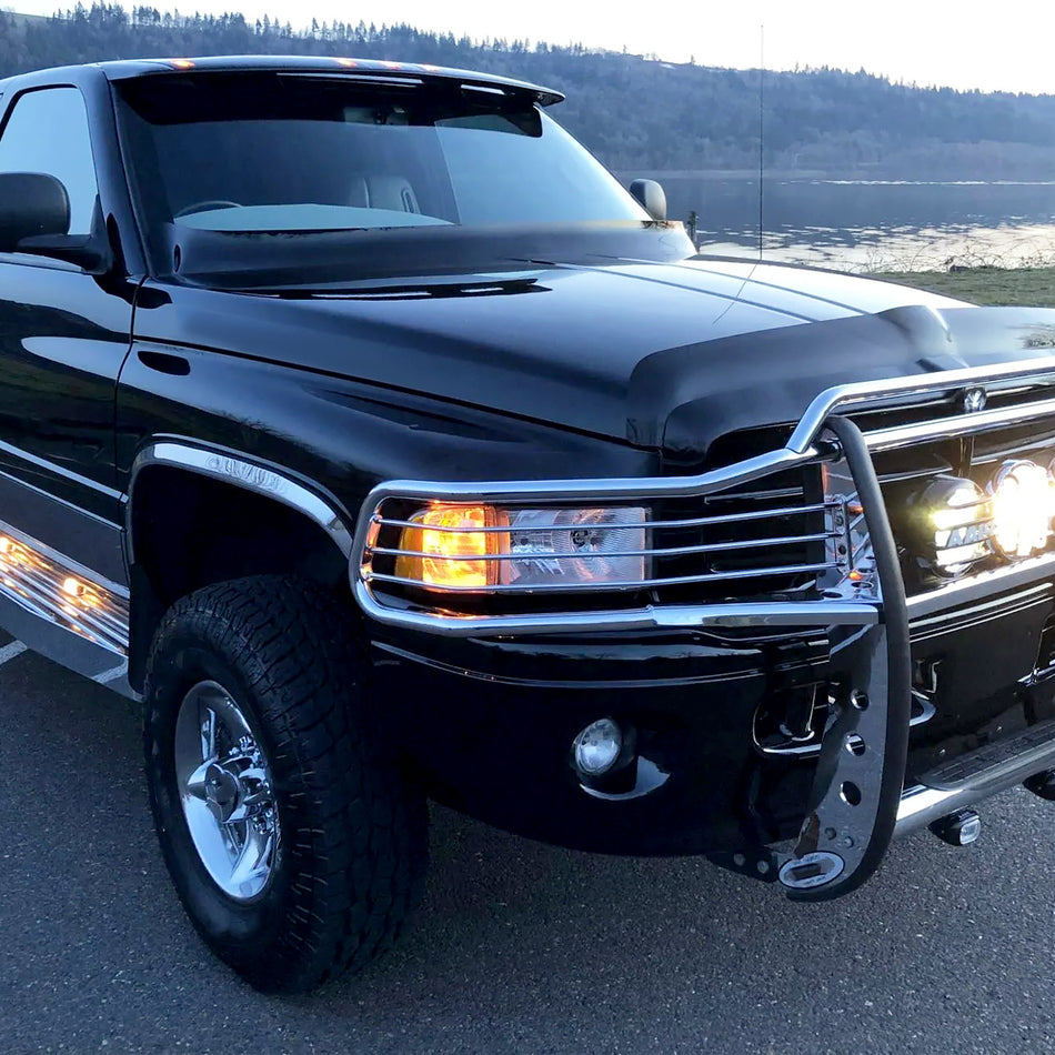 1999-2001 Dodge RAM 1500 Sport Factory Style Headlights and Corner Lights (Chrome Housing/Clear Lens)