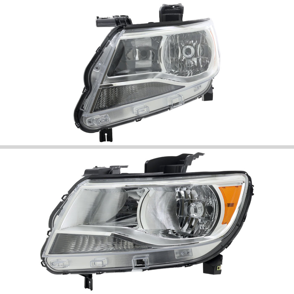 2015-2022 Chevrolet Colorado Factory Style Headlights (Chrome Housing / Clear Lens)