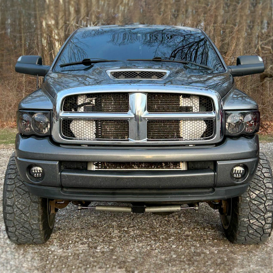 2002-2005 Dodge RAM 1500/ 2003-2005 RAM 2500 3500 Factory Style Headlights (Chrome Housing/Smoked Lens)