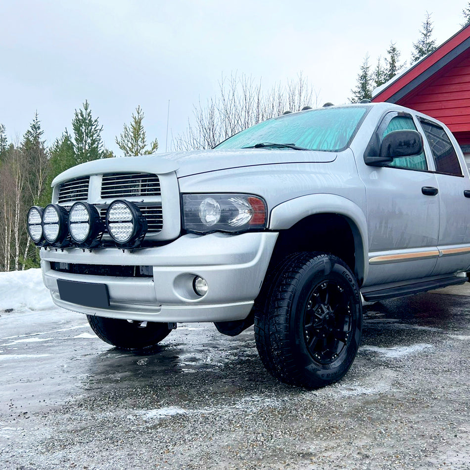 2002-2005 Dodge RAM 1500/ 2003-2005 RAM 2500 3500 Factory Style Headlights (Matte Black Housing/Clear Lens)