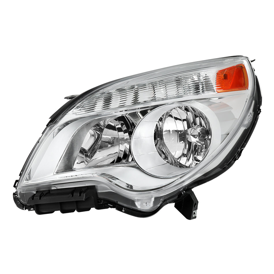 2010–2015 Chevrolet Equinox Driver Side Factory Style Headlight (Chrome Housing / Clear Lens)