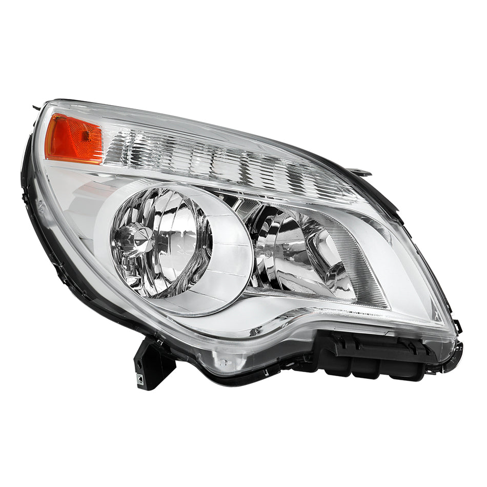 2010–2015 Chevrolet Equinox Passenger Side Factory Style Headlight (Chrome Housing / Clear Lens)