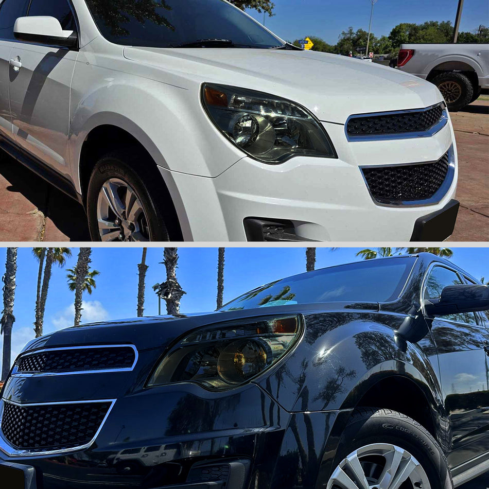 2010–2015 Chevrolet Equinox Factory Style Headlights (Chrome Housing / Smoked Lens)