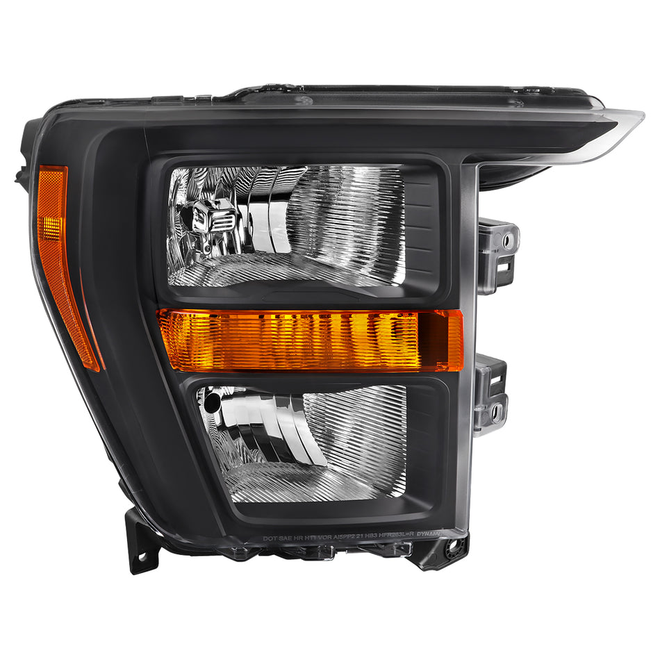 2021-2023 Ford F-150  Factory Style Headlight (Matte Black Housing / Clear Lens ) - Passenger Side Only