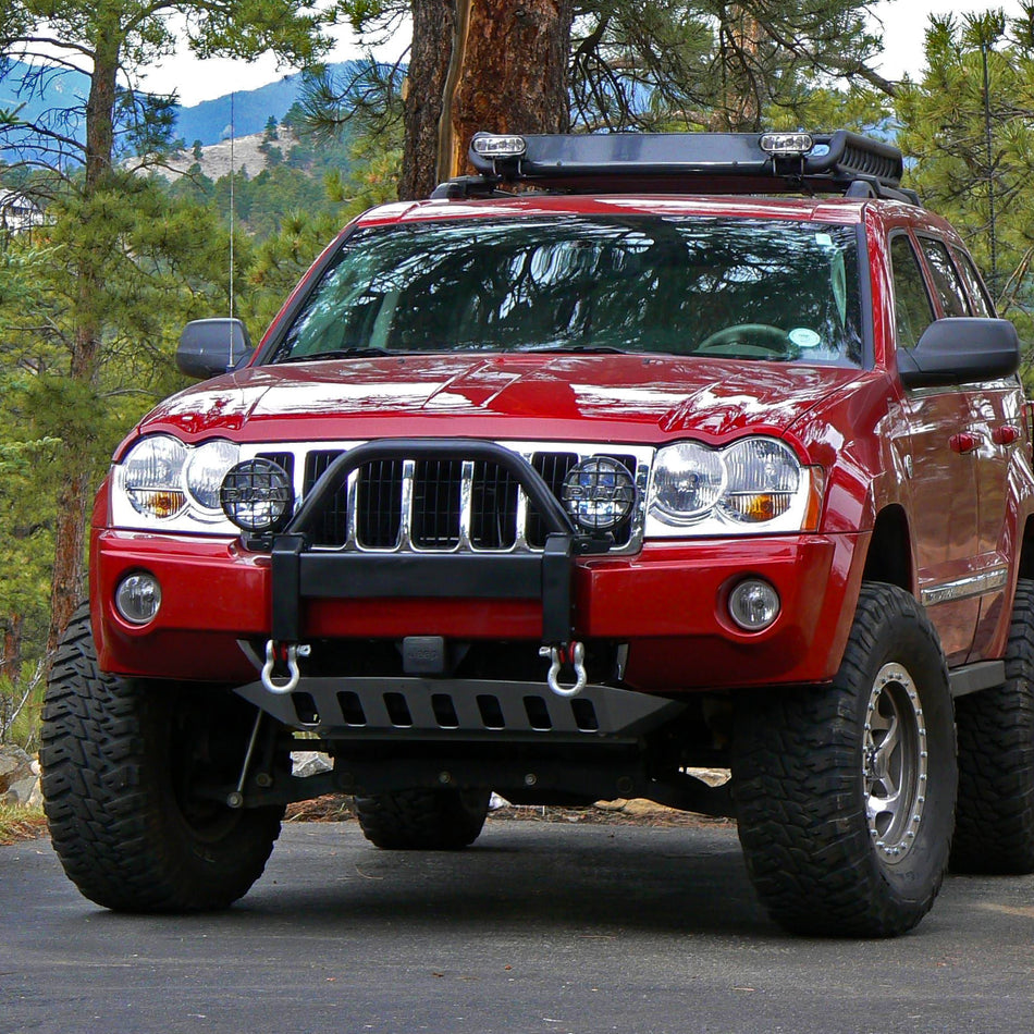 2005-2007 Jeep Grand Cherokee Factory Style Headlights (Chrome Housing/Clear Lens)