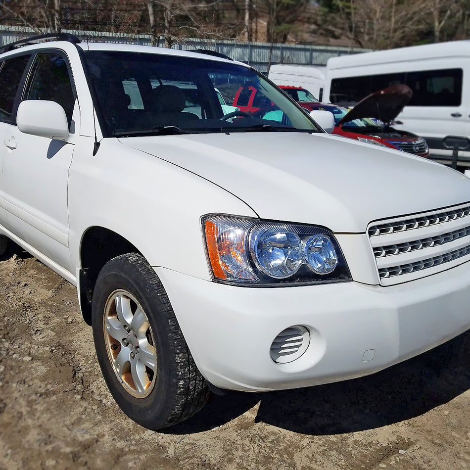 2001-2003 Toyota Highlander Factory Style Headlights (Chrome Housing/Clear Lens)