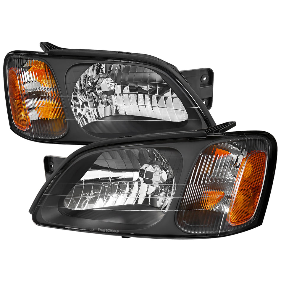 2000-2004 Subaru Legacy Brighton/2003-2006 Baja Sport Factory Style Headlights (Matte Black Housing/Clear Lens)