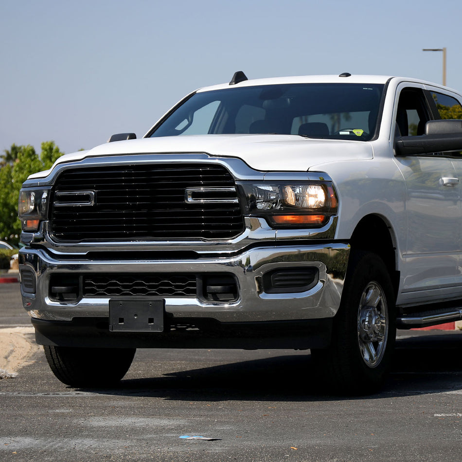 2019-2024 Dodge RAM 2500/3500/4500/5500 Factory Style Headlights (Matte Black Housing/Clear Lens)