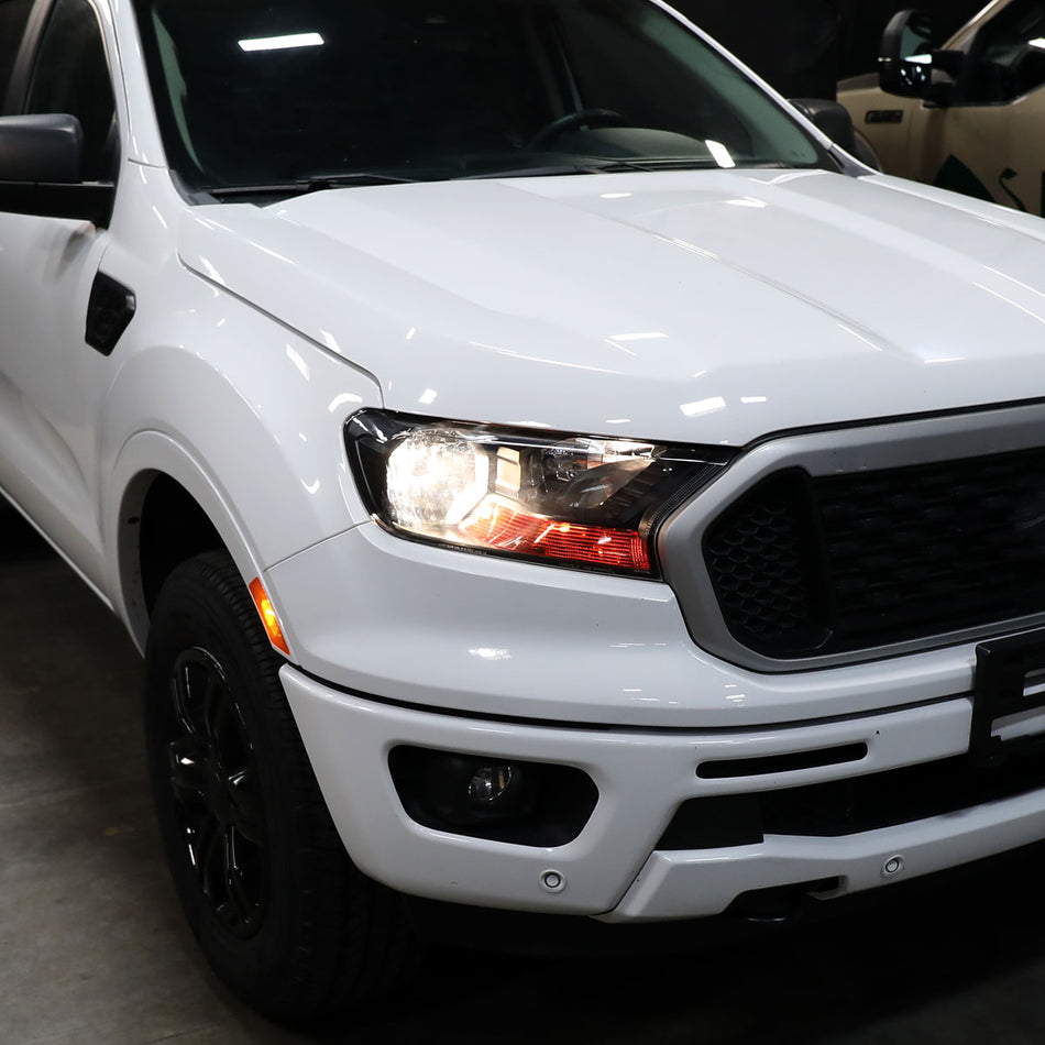 2019-2022 Ford Ranger XL XLT Factory Style Headlights (Matte Black Housing/Clear Lens)