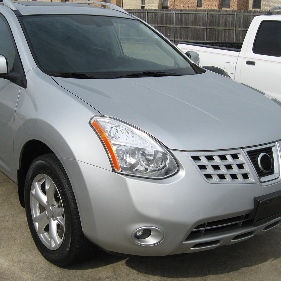 2008-2013 Nissan Rogue/ 2014-2015 Rogue Select Clear Lens Headlight w/ Amber Reflector - Passenger Side Only