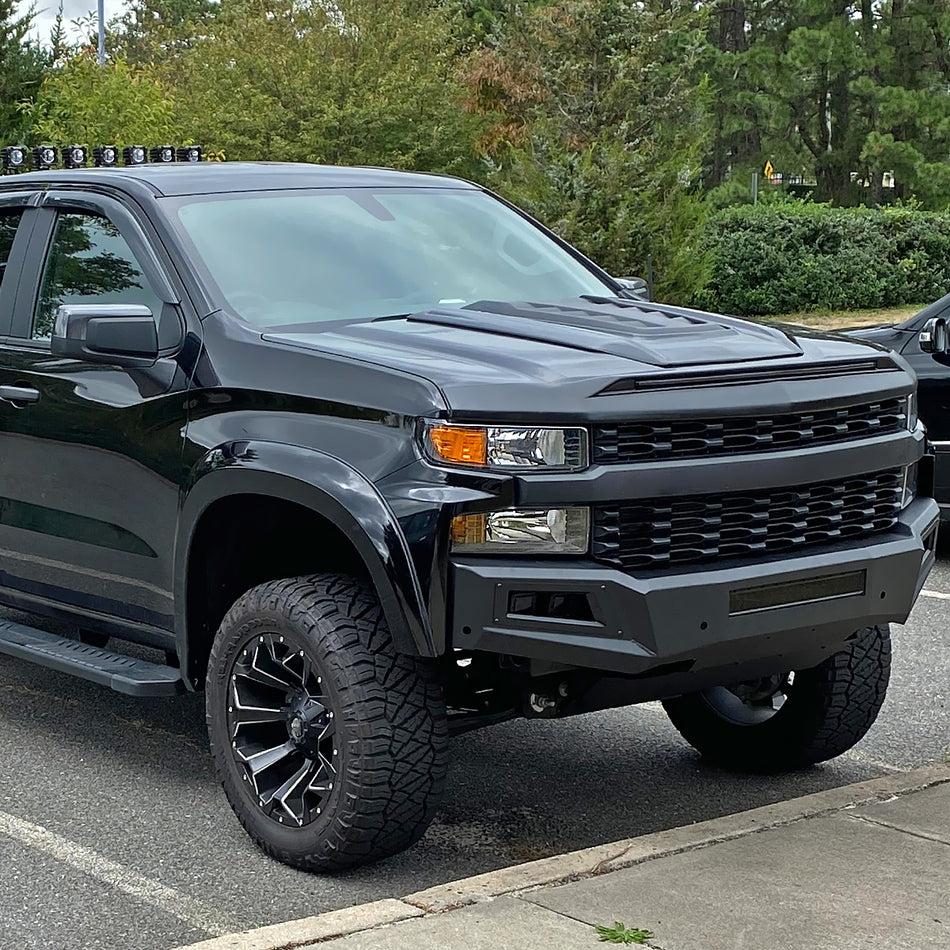 2019-2021 Chevrolet Silverado 1500 Factory Style Projector Headlight (Matte Black Housing/Clear Lens)