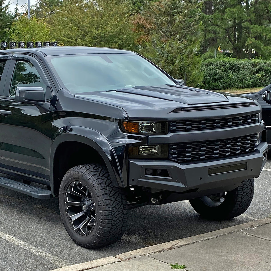 2019-2021 Chevrolet Silverado 1500 Factory Style Projector Headlight (Matte Black Housing/Smoked Lens)