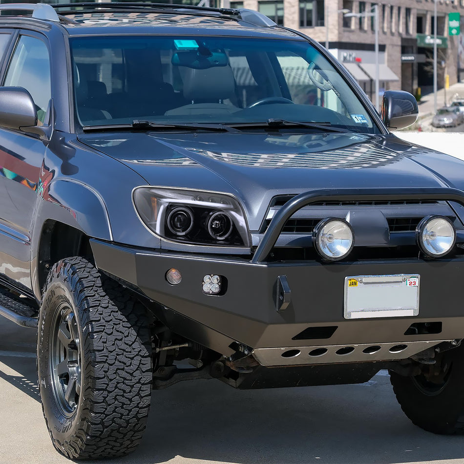 2003-2005 Toyota 4Runner Dual Halo Projector Headlights (Jet Black Housing/Clear Lens)