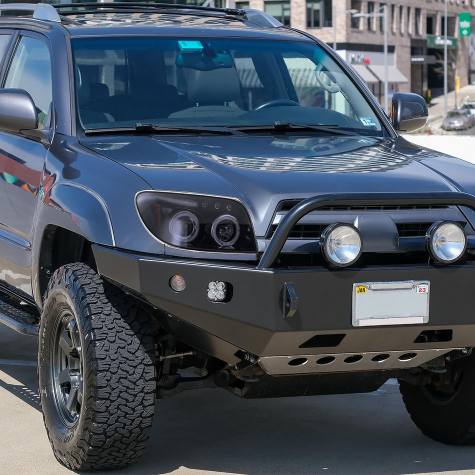 2003-2005 Toyota 4Runner Dual Halo Projector Headlights (Glossy Black Housing/Smoked Lens)