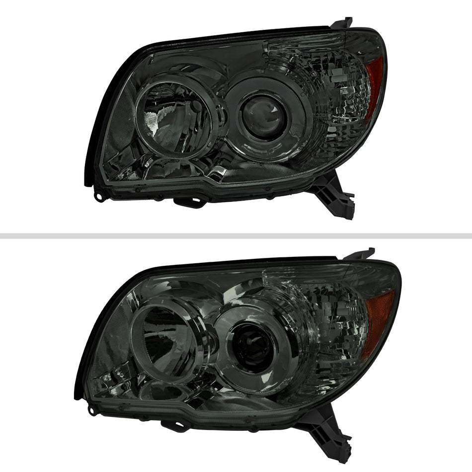 2006-2009 Toyota 4Runner SR5 Limited Projector Style Headlights (Chrome Housing/Smoked Lens)
