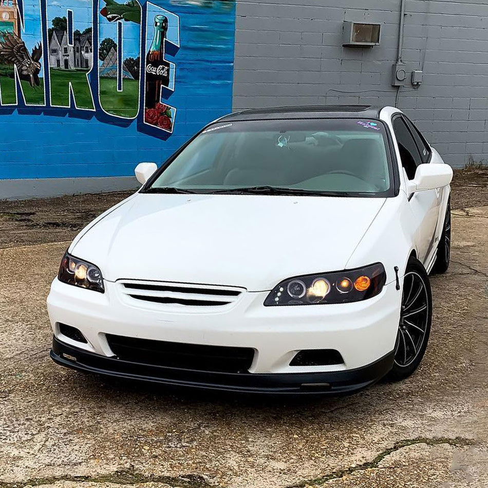 1998-2002 Honda Accord Dual Halo Projector Headlights (Glossy Black Housing/Smoked Lens)