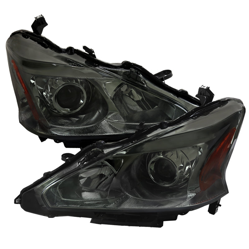 2013-2015 Nissan Altima Sedan Projector Headlights (Chrome Housing/Smoked Lens)