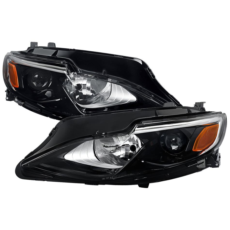 2019-2024 Chevrolet Malibu Factory Style Projector Headlights (Glossy Black Housing/Clear Lens)