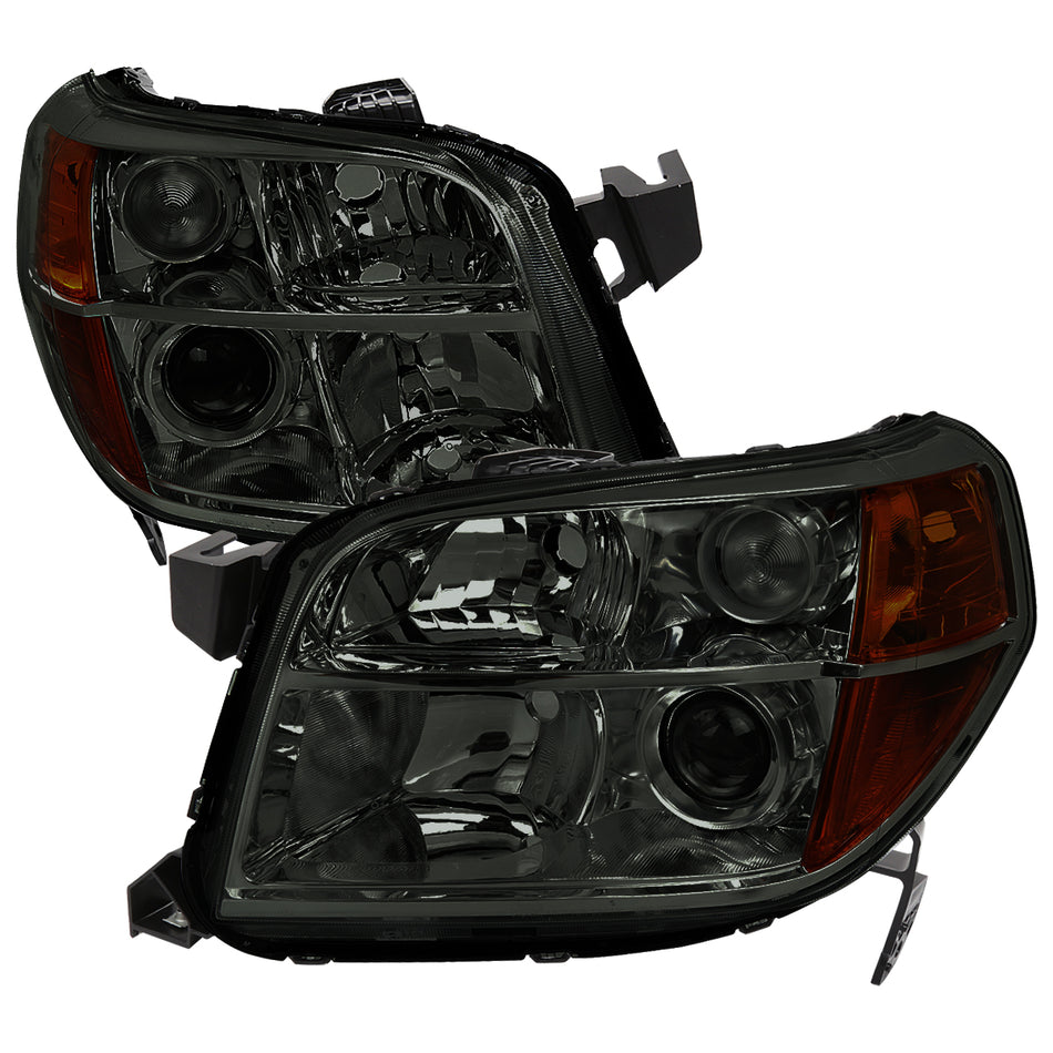 2006-2008 Honda Pilot Projector Style Headlights (Chrome Housing/Smoked Lens)