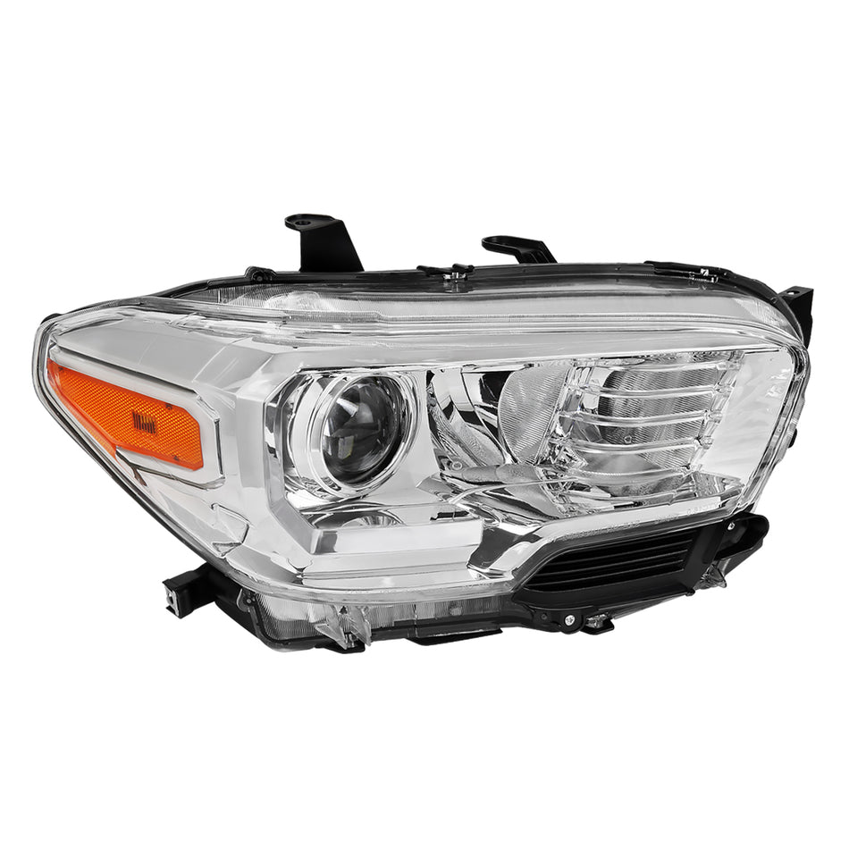 2016-2023 Toyota Tacoma Chrome Housing Clear Lens Projector Headlight - Passenger Side Only