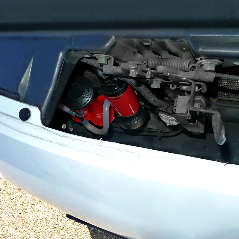 Red Air Horn x2 with Compressor