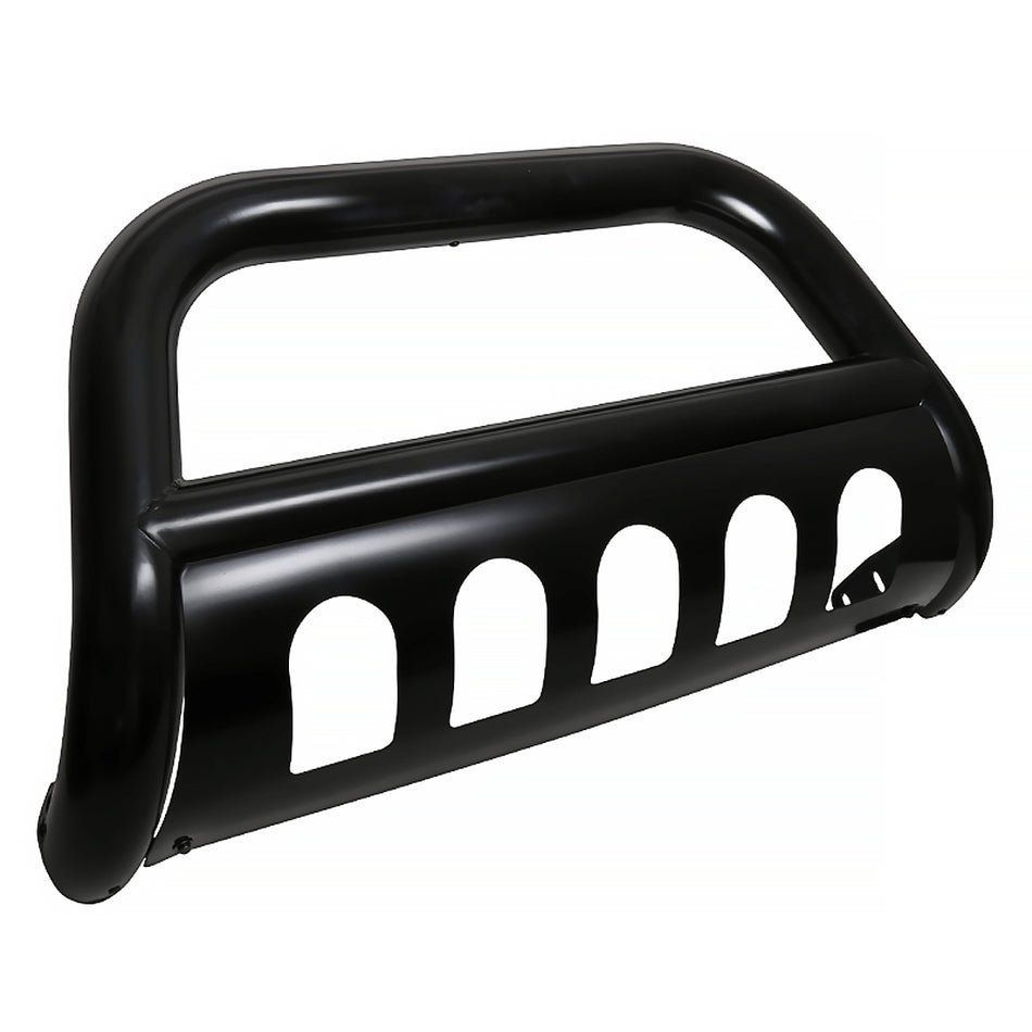 2003-2017 Ford Expedition / 2004-2024 F-150 Black Stainless Steel Bull Bar w/ Skid Plate