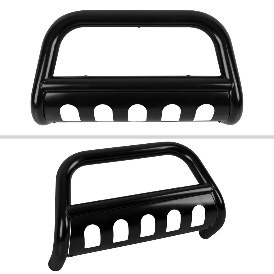 2018-2022 Jeep Wrangler JL/2020-2022 Jeep Gladiator 3" S/S Black Steel Bull Bar Bumper Guard