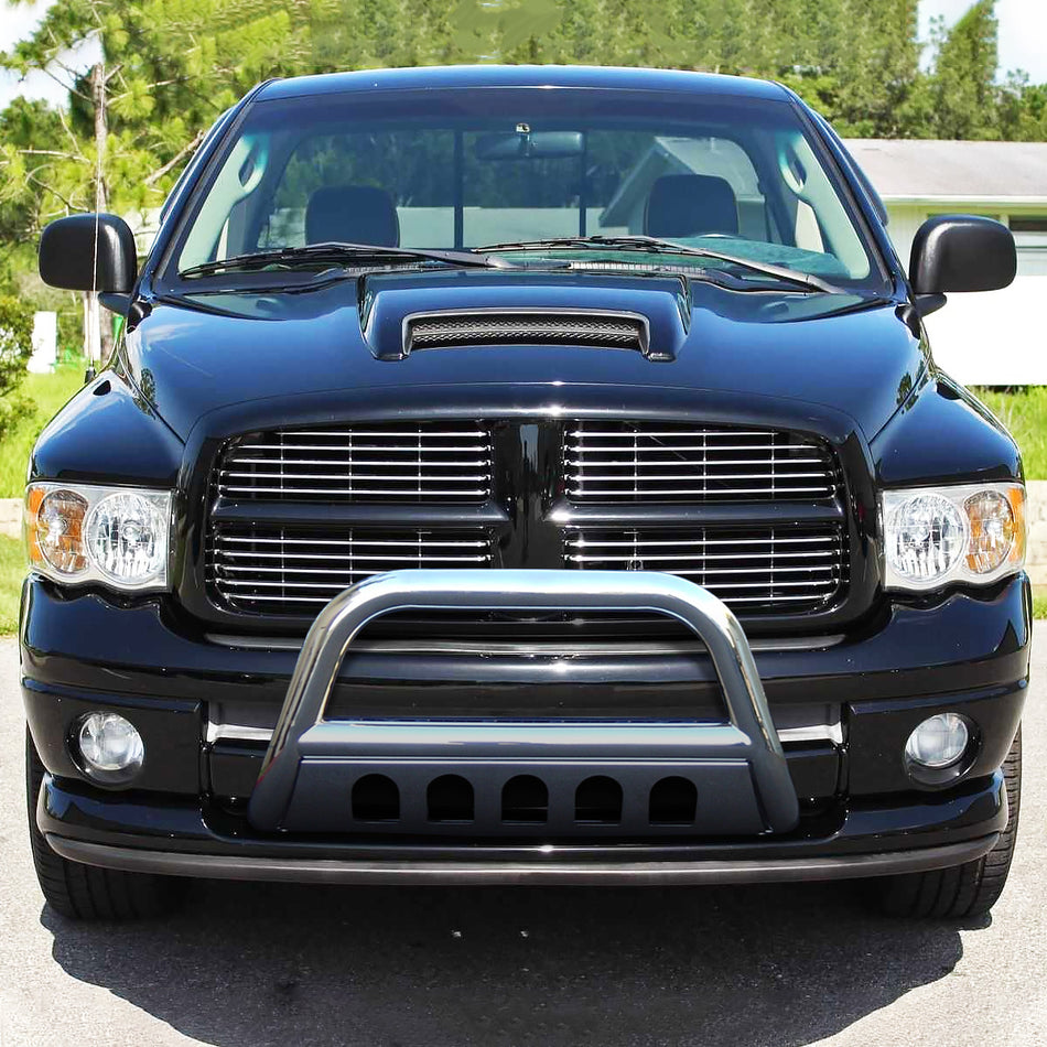 2003-2009 Dodge RAM Chrome Stainless Steel Bull Bar w/ Skid Plate
