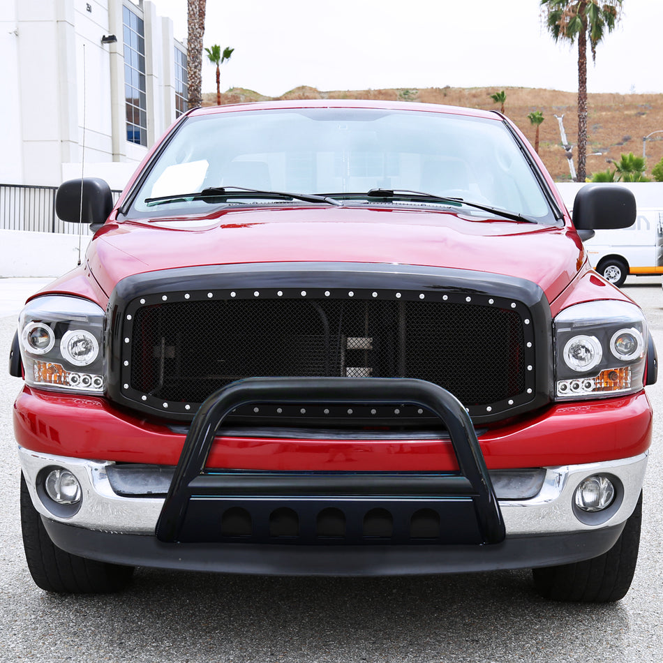2006-2008 Dodge RAM Black Stainless Steel Bull Bar