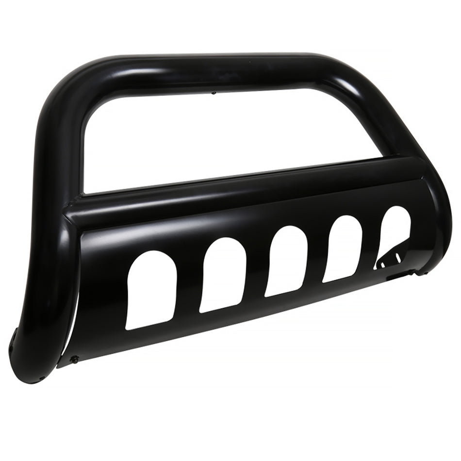 2007-2021 Toyota Tundra/Sequoia 3" Black Stainless Steel Bull Bar w/ Skid Plate