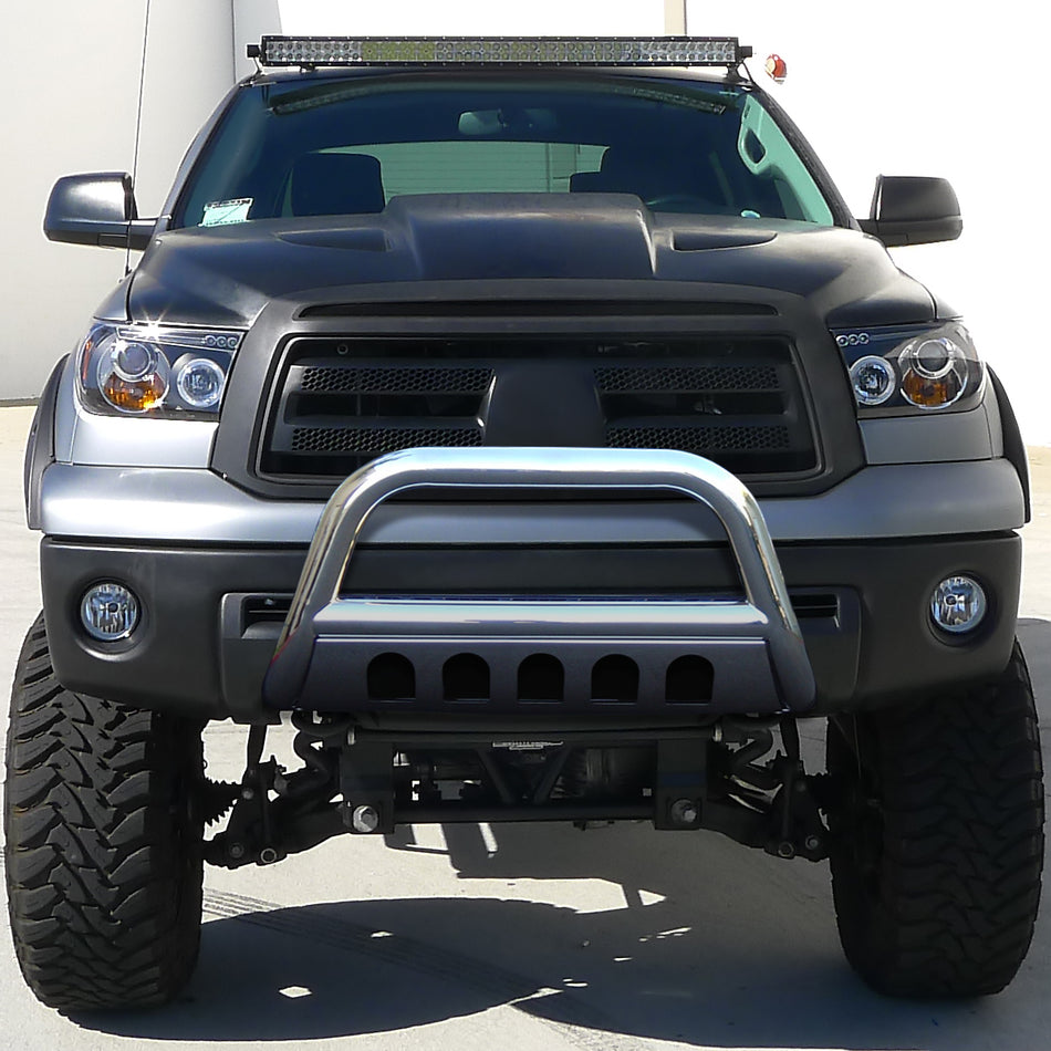 2007-2021 Toyota Tundra/Sequoia 3" Chrome Stainless Steel Bull Bar w/ Skid Plate
