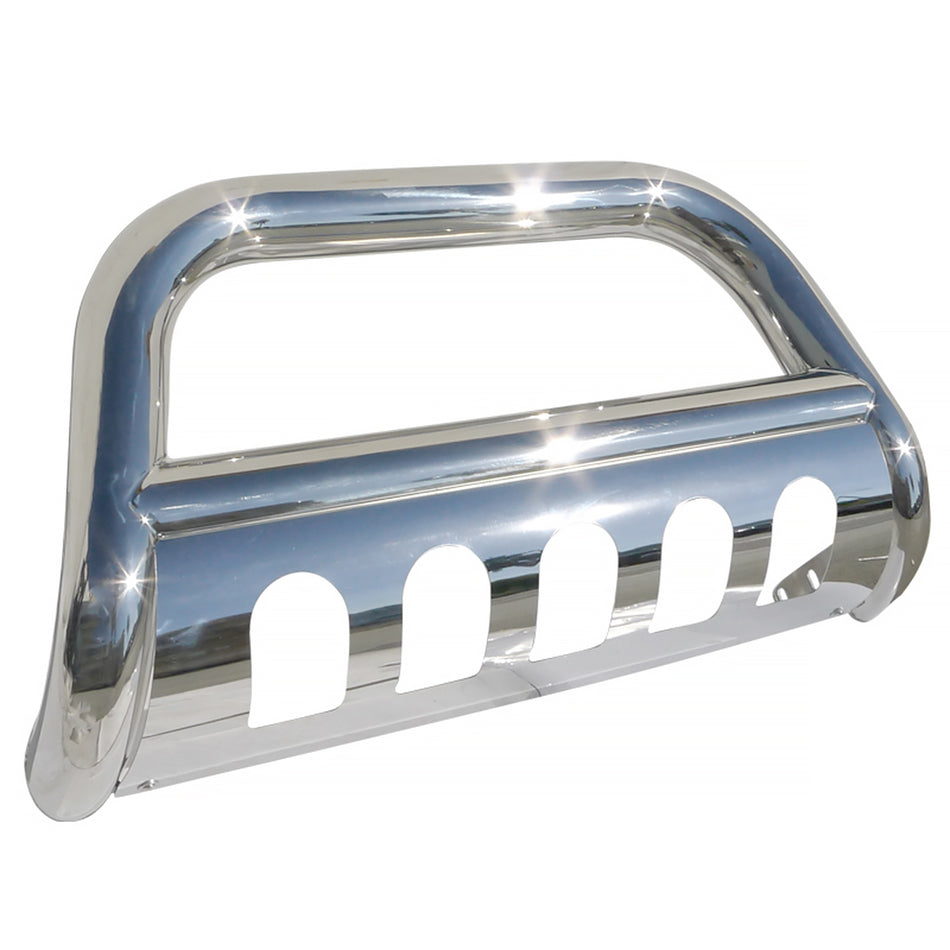 2007-2021 Toyota Tundra/Sequoia 3" Chrome Stainless Steel Bull Bar w/ Skid Plate