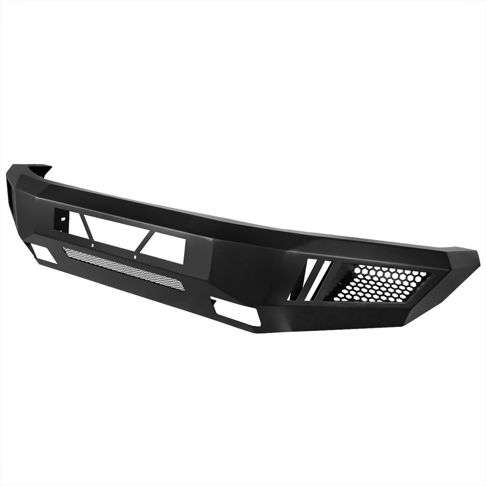 2009-2014 Ford F-150 Black Heavy Duty Steel Front Bumper w/ LED Light Ports
