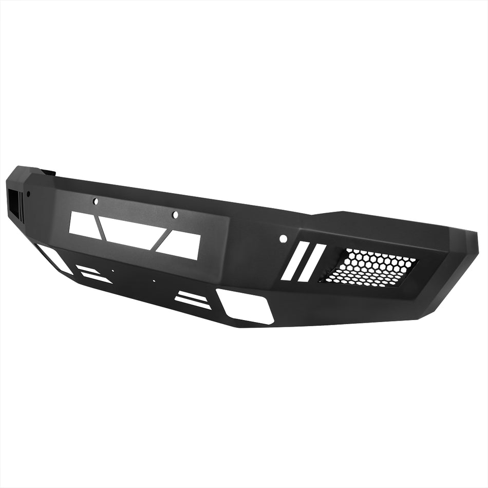 2015-2019 Chevrolet Silverado 2500/3500 Black Heavy Duty Steel Front Bumper w/ LED Light Ports