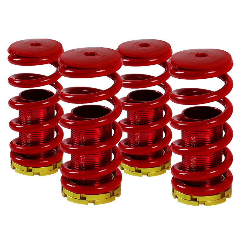 1988-2001 Honda Civic/CRX Acura integra Aluminum Front & Rear Coilover Springs (Red)