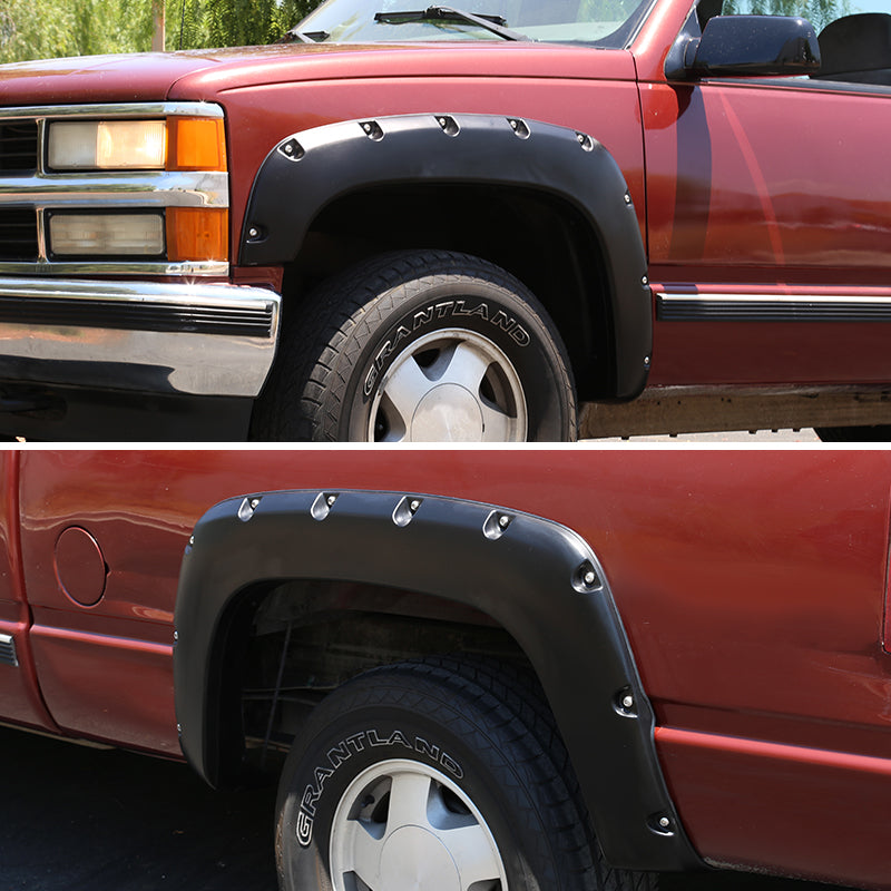1988-1999 Chevrolet C/K Blazer/Jimmy/Suburban/Tahoe GMC Yukon Smooth Rivet Style Fender Flares