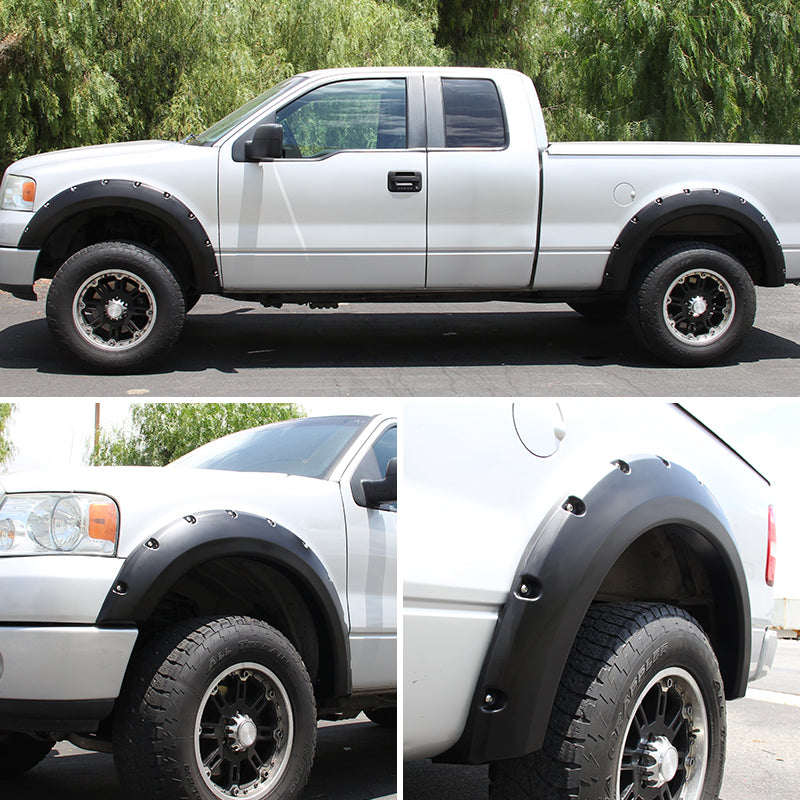 2004-2008 Ford F-150/ 2007-2008 Lincoln Mark LT Styleside Rivet Style Fender Flares
