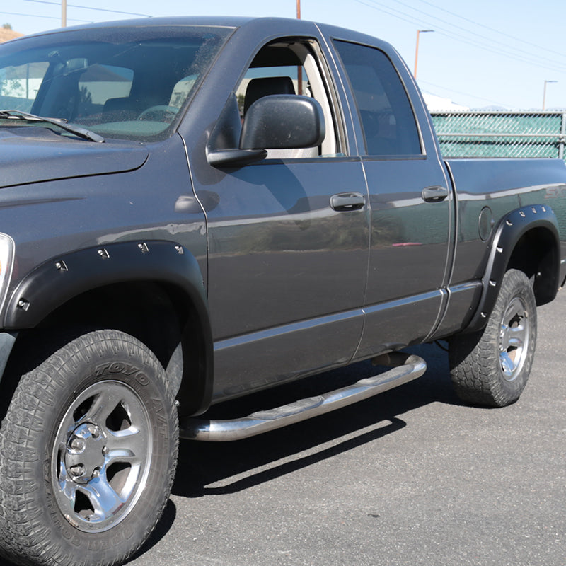 2002-2009 Dodge RAM 1500/2500/3500 Smooth Rivet Style Fender Flares