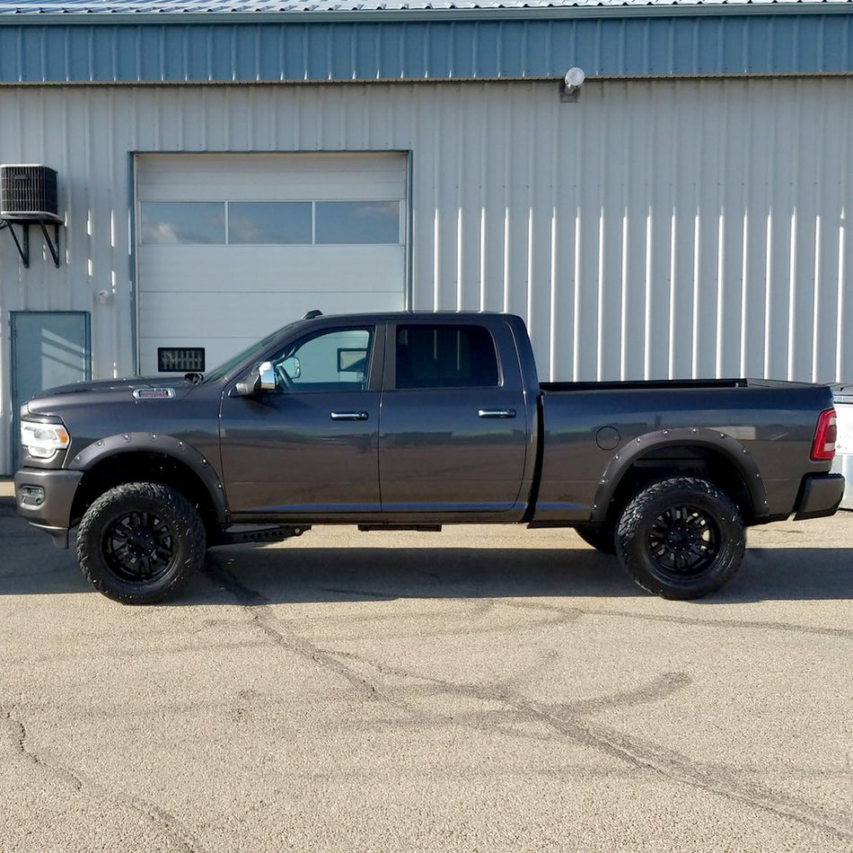 2019-2024 Dodge Ram 2500/3500 4PC Smooth Pocket Rivet Style Fender Flares