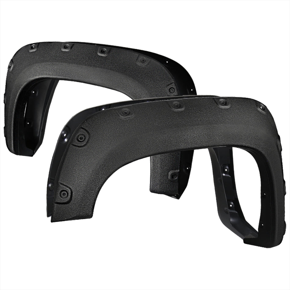 2007-2013 GMC Sierra 1500 Fleetside Textured Rivet Style Fender Flares