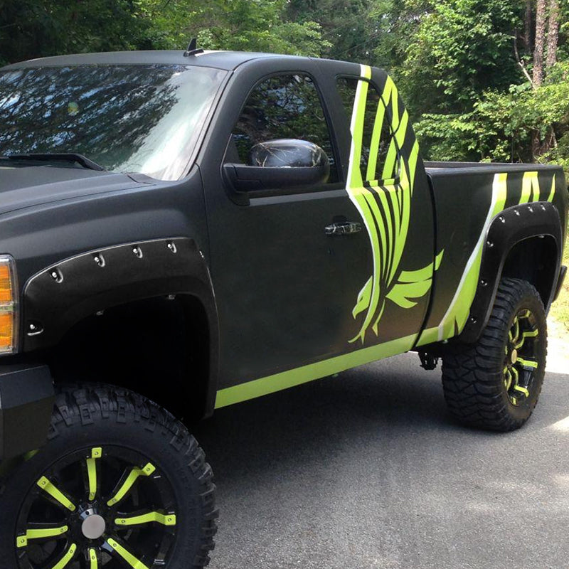 2007-2013 Chevrolet Silverado 1500/2500HD/3500HD Smooth Rivet Style Fender Flares