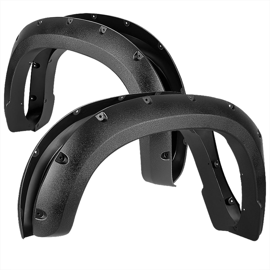 2019-2025 Chevrolet Silverado 1500 Textured Rivet Style Fender Flares