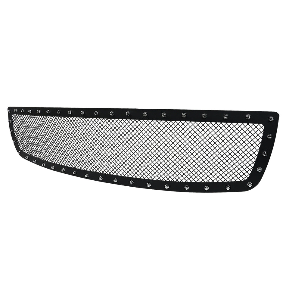 2003-2006 GMC Sierra 1500 Rivet Style Black Stainless Steel Mesh Grille Insert