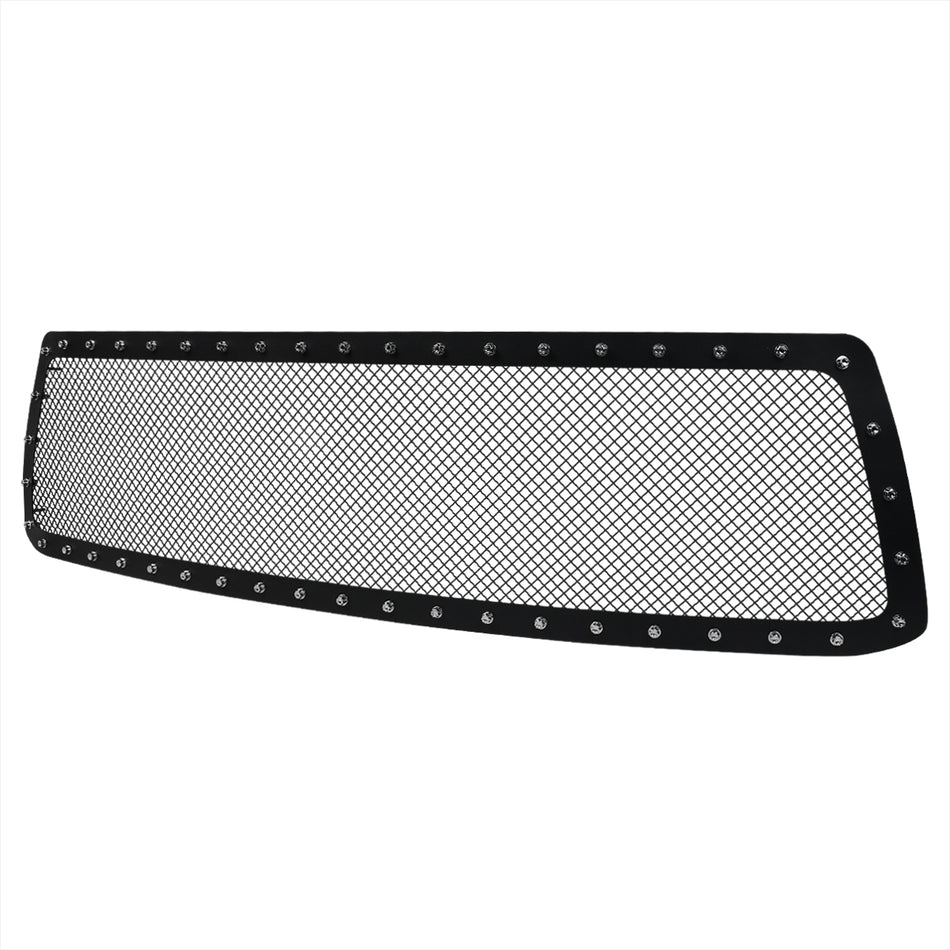 2010-2013 Toyota Tundra Rivet Style Black Stainless Steel Mesh Grille Insert