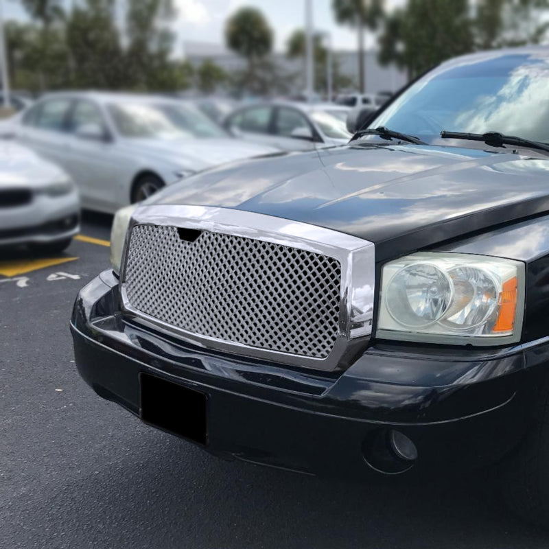 2005-2007 Dodge Dakota Chrome ABS Mesh Grille