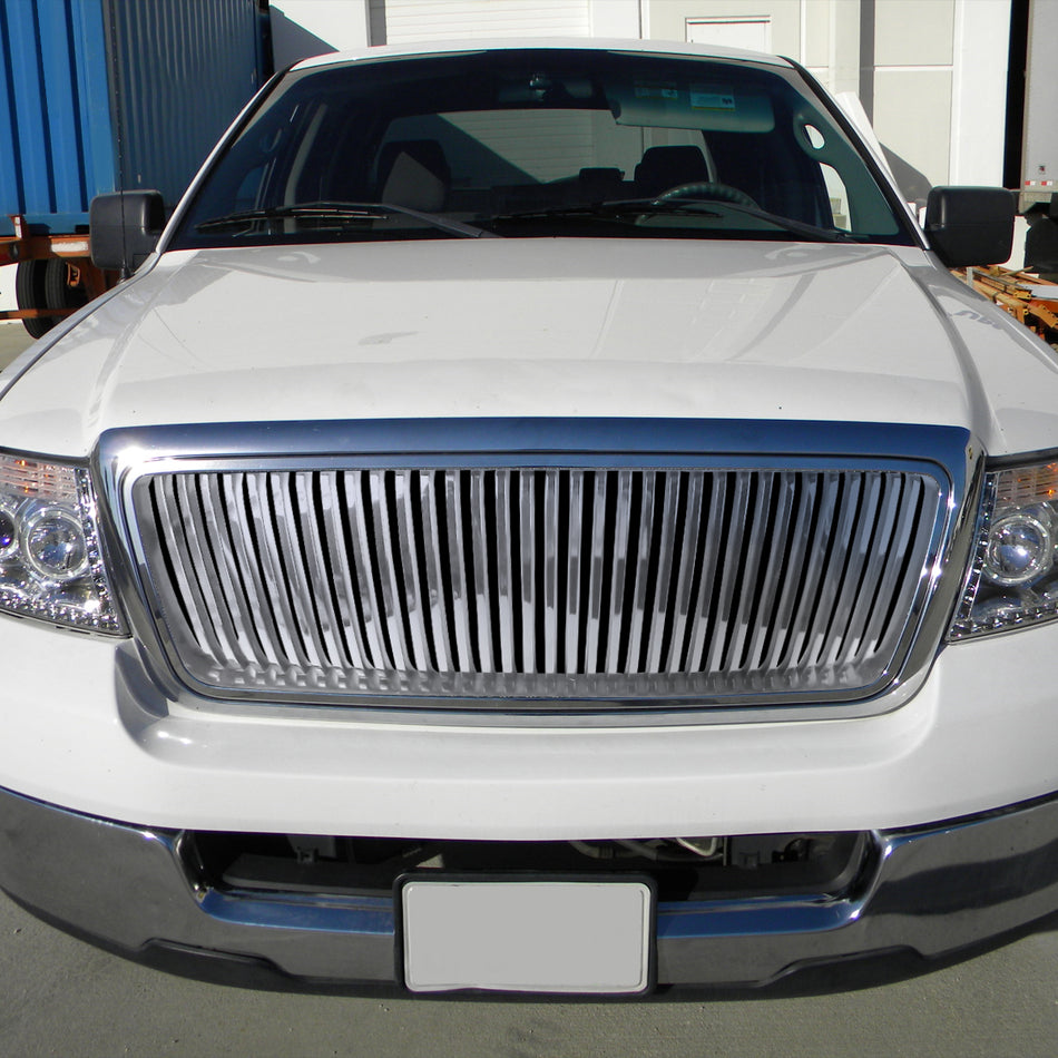 2004-2008 Ford F-150/ 2006-2008 Lincoln Mark LT Chrome ABS Vertical Grille